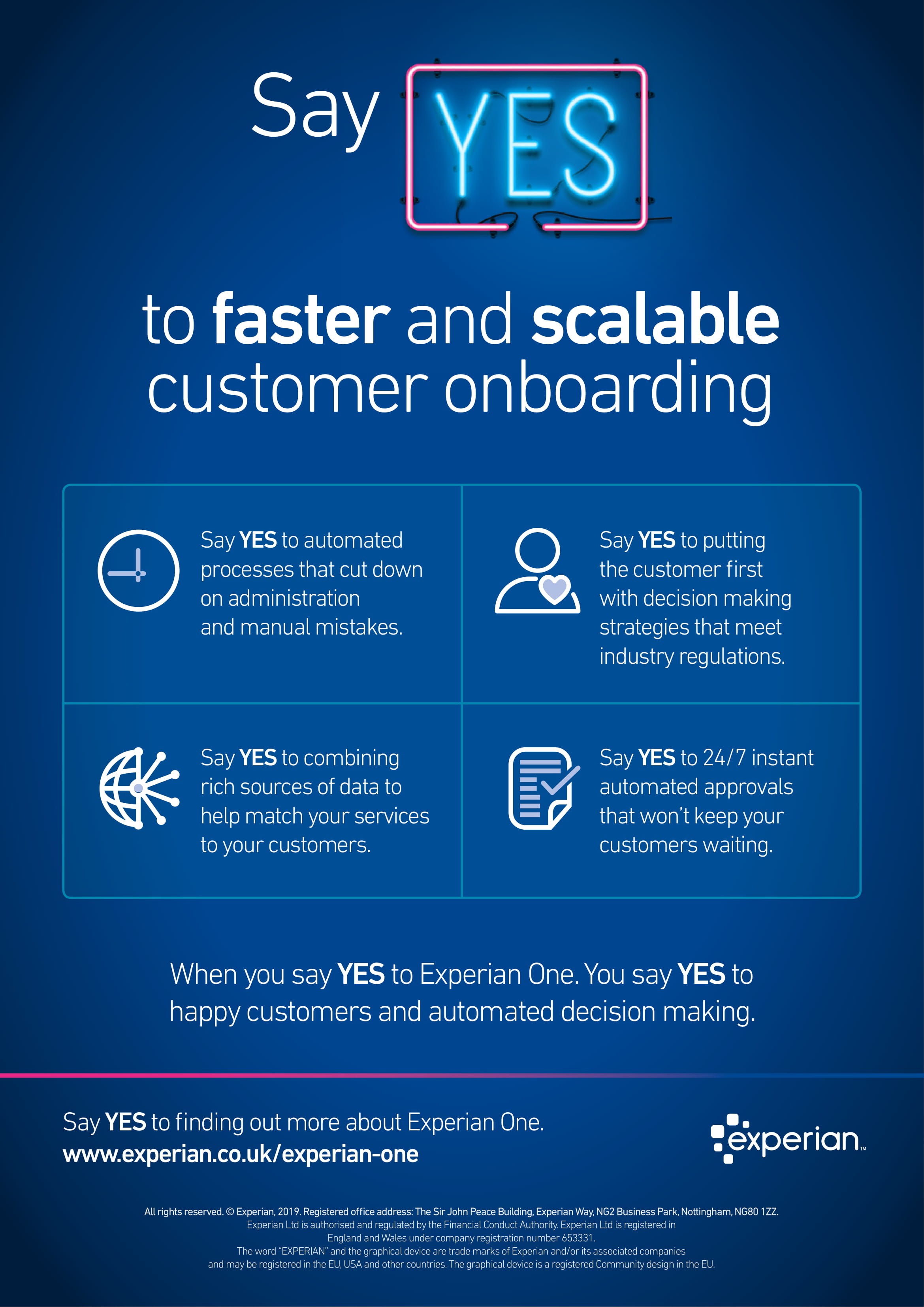 Say YES to a faster customer onboarding process